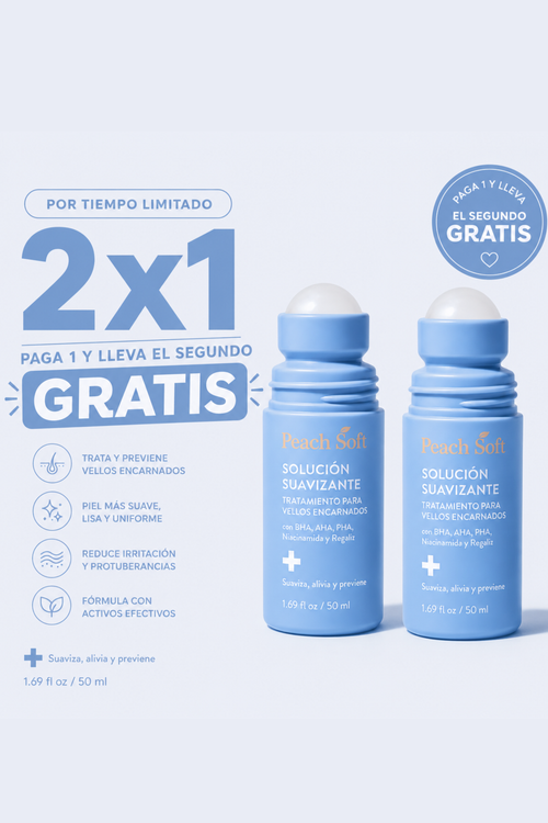 Peach Soft Anti-Encarnados paga 1 lleva el 2 GRATIS.