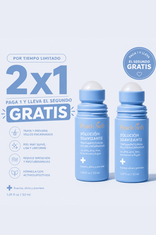 Peach Soft Anti-Encarnados paga 1 lleva el 2 GRATIS.
